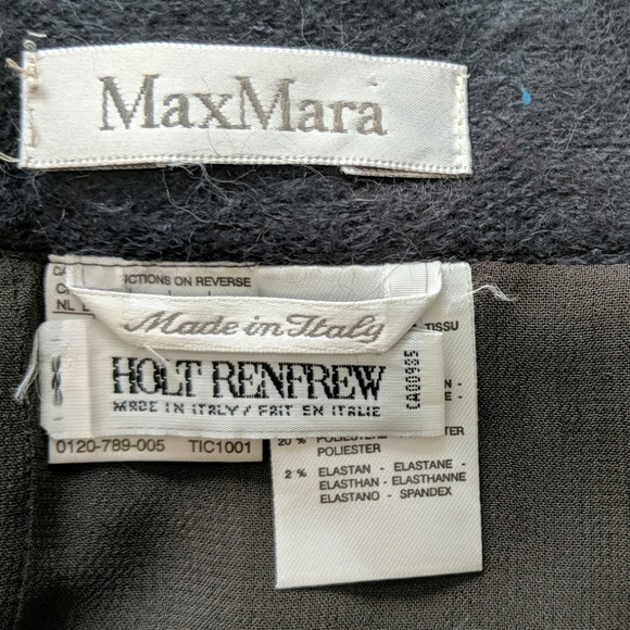 Max Mara charcoal mohair skirt. - Picture 5 of 6